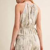 Floral Print Sleeveless Top