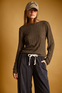 Round Neck Knit Top
