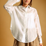 Pin Stripe Sheer Top