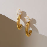 One Stone Earring