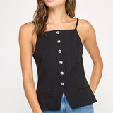 Halter Neck Sleeveless Top