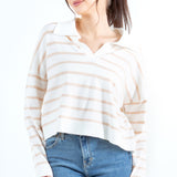 Stripe Collar Sweater