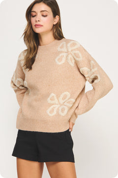 Floral Embroidered Sweater