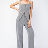 Herringbone Woven Trousers