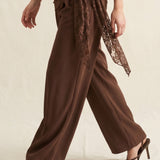 Lace Scarf Tied Pant