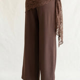 Lace Scarf Tied Pant