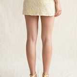 Embroidered Mini Skirt