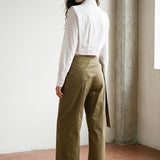 Pleated Detail Button Down
