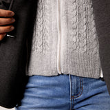 Toasty Cable Knit Blazer