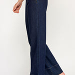 High Rise Wide Leg Denim Pant - Dark Denim, Women's Bottoms Collection
