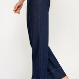 High Rise Wide Leg Denim Pant - Dark Denim, Women's Bottoms Collection