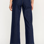 High Rise Wide Leg Denim Pant - Dark Denim, Women's Bottoms Collection