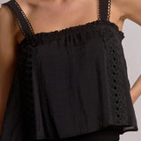 Cropped Flowy Tank Top