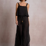 Cropped Flowy Tank Top