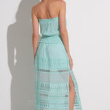 Strapless Crochet Maxi Dress