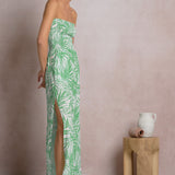 Strapless Side Slit Jumpsuit