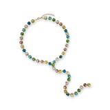 Rainbow Crystal Lariat Necklace