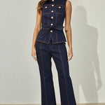 Stretch Denim Slim Fit Pant - Indigo, Women's Pants Collection