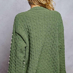 Pearl Knit Cardigan - Green, Women's Tops Collection