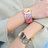 Enamel Cuff Bracelet