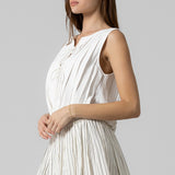 Pleated Tie Front Tank