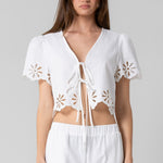 Embroidered Trim Set - off white, women's matching set collection
