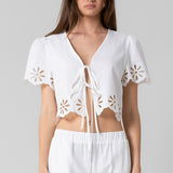 Embroidered Trim Set - off white, women's matching set collection