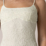 Textured Glitter Cami Dress