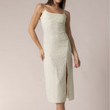 Textured Glitter Cami Dress