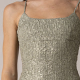 Textured Glitter Cami Dress