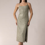 Textured Glitter Cami Dress