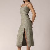 Textured Glitter Cami Dress