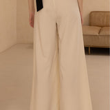 Gathered Wide Leg Pant