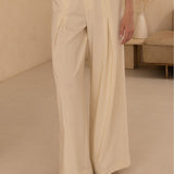 Gathered Wide Leg Pant