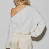 Asymmetrical One Shoulder Sweater