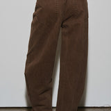 Mid Rise Barrel Jean
