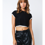 Double Layer Short Sleeve Top