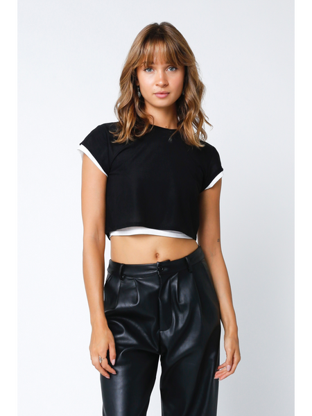 Double Layer Short Sleeve Top – Ruby and Jenna