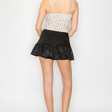 Polka Dot Mesh Top With Lace Trim -Cream, Women's Tops Collection