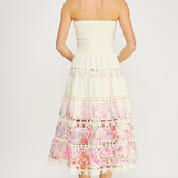 Eyelet Lace Tube Dress