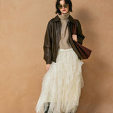 Oversized Faux Bomber Jacket