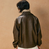 Oversized Faux Bomber Jacket