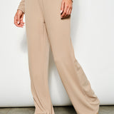Wide Leg Pant With Waistband Detail