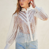 Lace Long Sleeve Blouse