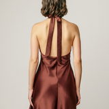 Halter Neck Dress With Gold Detail