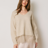 Lace Bottom Sweater