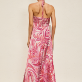Satin Halter Maxi Dress