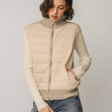 Nylon Knit Combo Vest