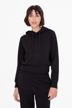 Elevated Cropped Hoodie Pullover