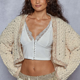 Pearl Cardigan With Detail